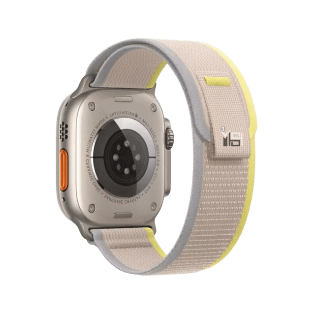 Premium Trail Loop Strap By iSerieshub Compatible For iWatch-38-40-41-42MM / Biege-Yellow