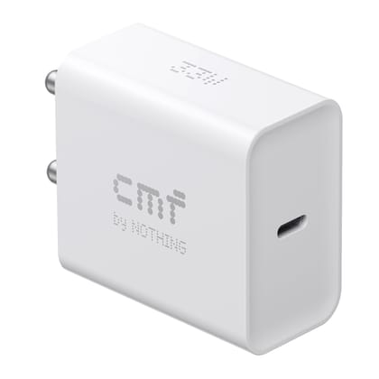 CMF by Nothing 33W Type-C Power Adapter, 33-watt Quick Charging Adaptor- White