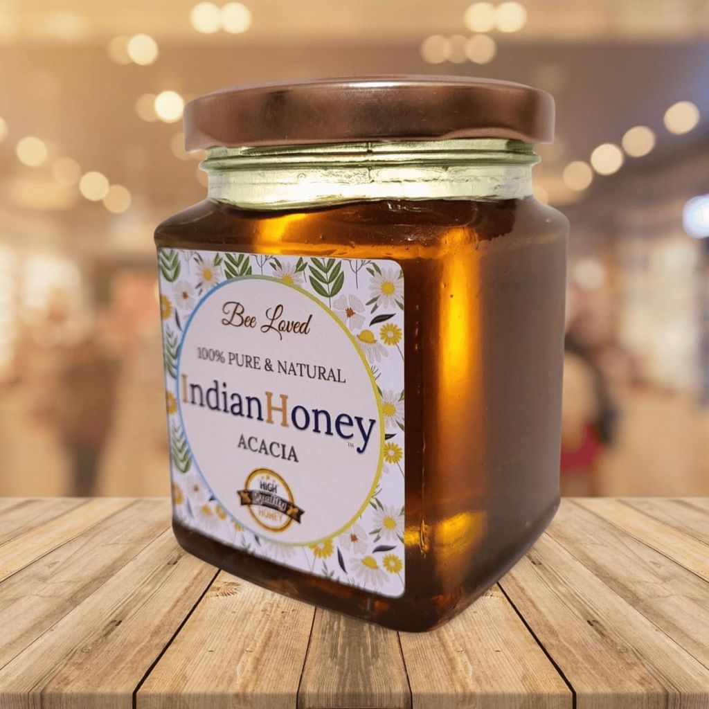 IndianHoney Enjoy The Golden Goodness Of Acacia Natural Honey For A Delicious And Nutritious Treat