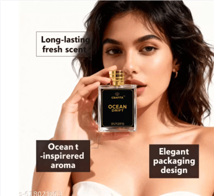 Ocean Drift Perfume for Women & Men | Fresh Long-Lasting Floral Eau de Parfum | Luxury Feel Fragrance 50mL Ocean Drift Perfume for Women & Men | Fresh Long-Lasting Floral Eau de Parfum | Luxury Feel Fragrance 50mL