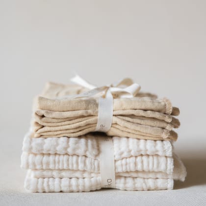 Fyra Towels (set of 4)-Fyra - Natural