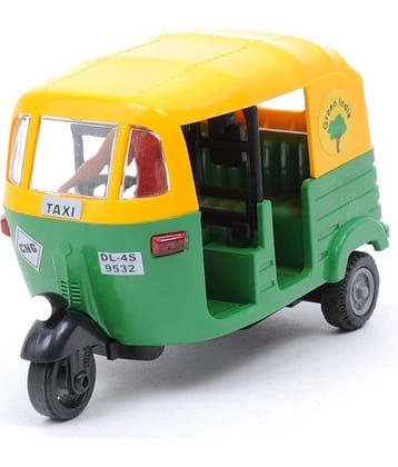 Plastic Pull Back Auto Rickshaw, Number of Pieces: 1, Multicolour
