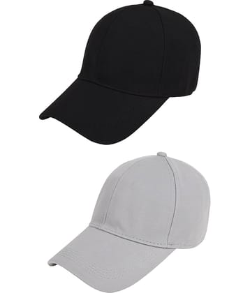 Zacharias - Multi Color Cotton Blend Men's Cap ( Pack of 2 )