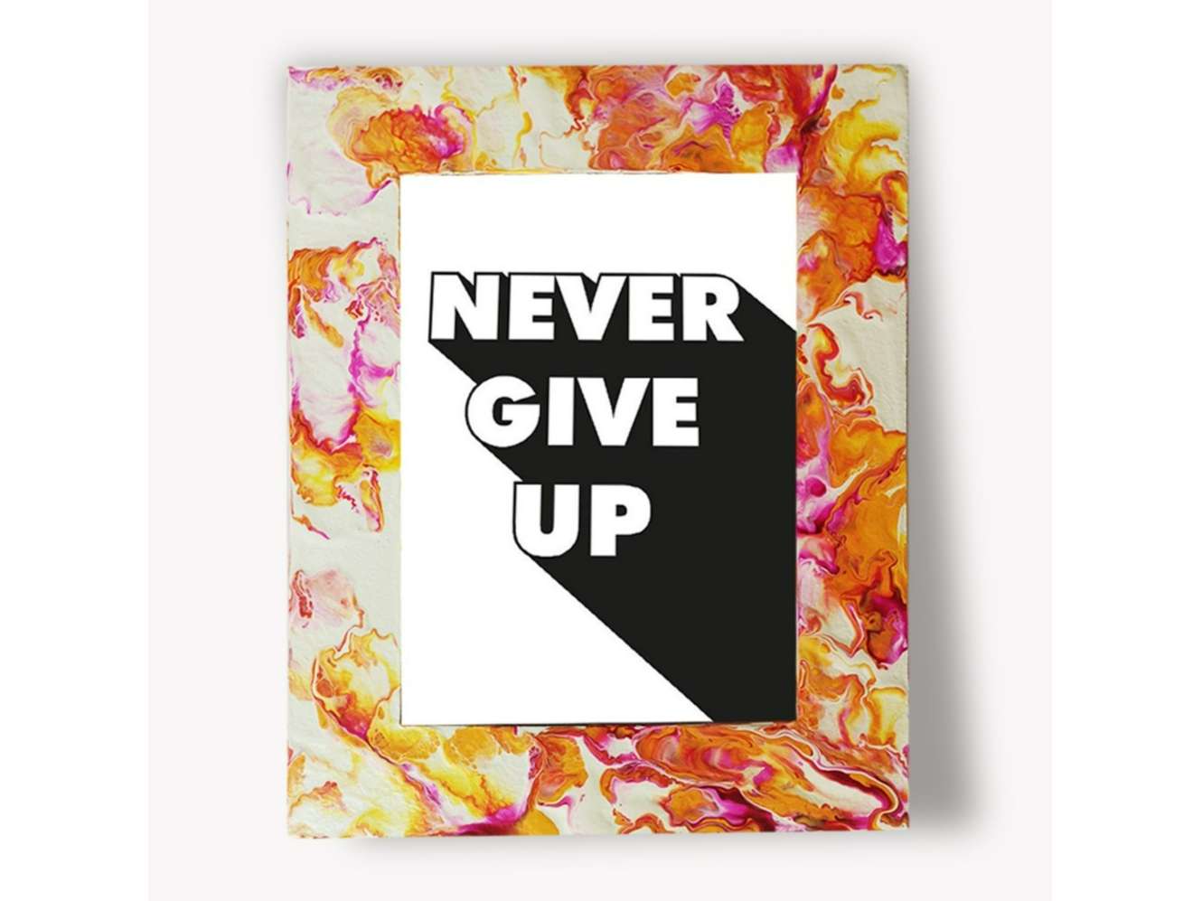 Fluid Art on Photo Frame DIY Kit by Penkraft