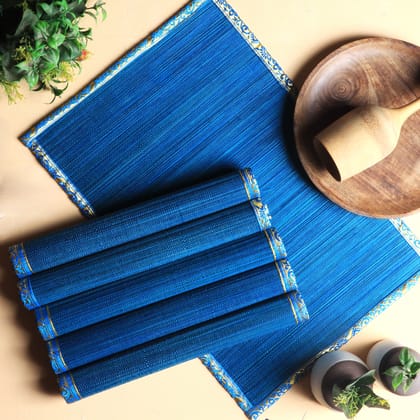 Bamboo Placemats - Blue-Set of 4