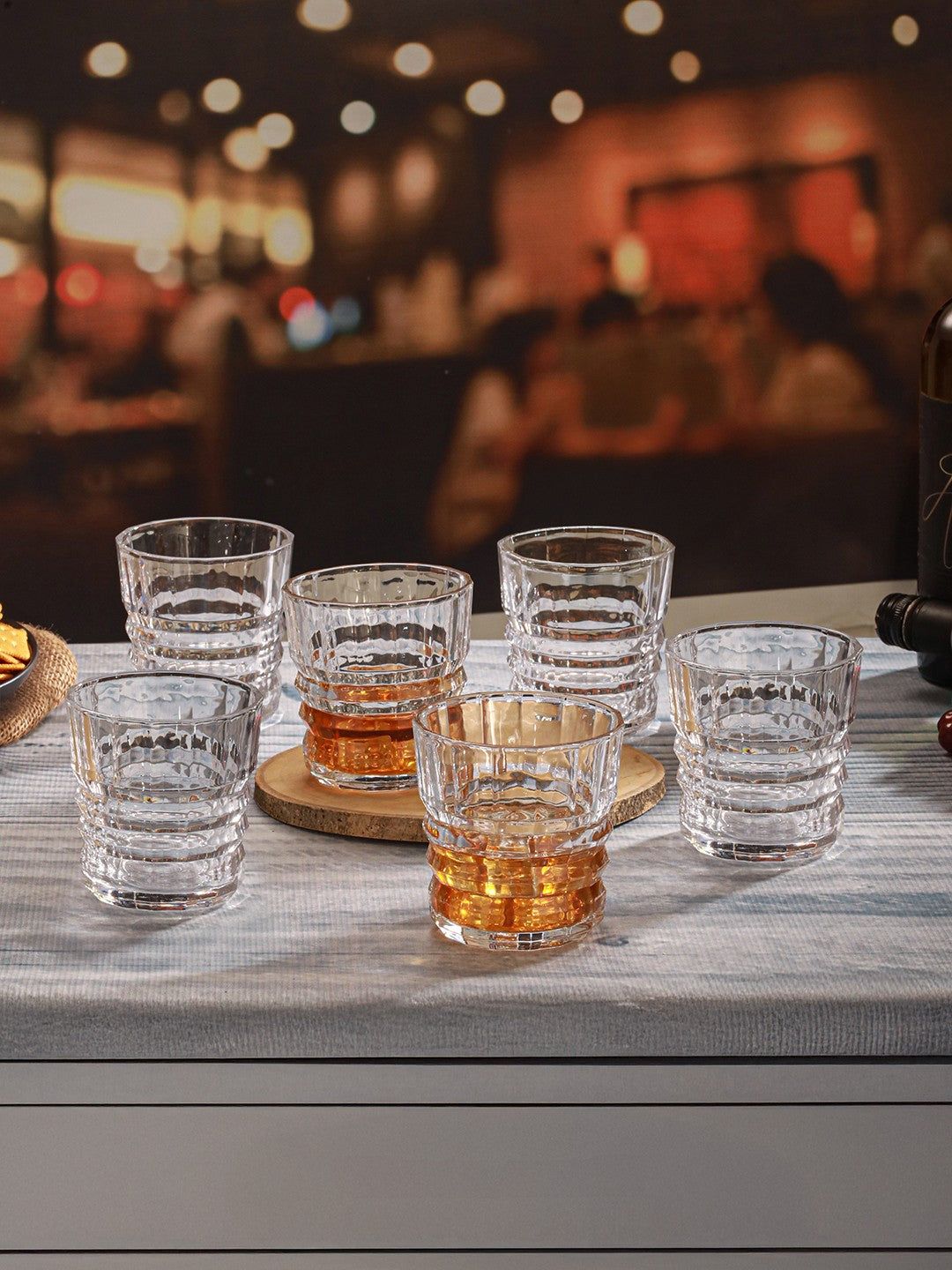 Oura Clear Whiskey Glass- Pack of 6