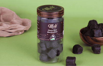 Choco Mint Marshmallow, 150 gm | Melt Chocolates