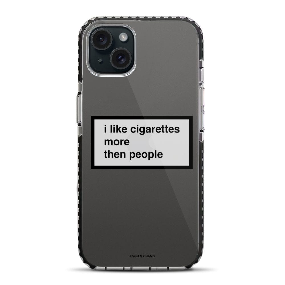 Cigarettes over people iPhone 15 Plus Stride Phone Case-Stride