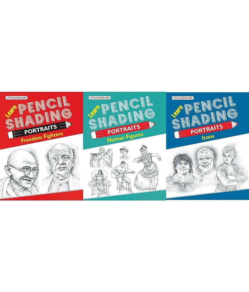 Learn Pencil Shading Portraits - FREEDOM FIGHTERS, HUMAN FIGURES & ICONS