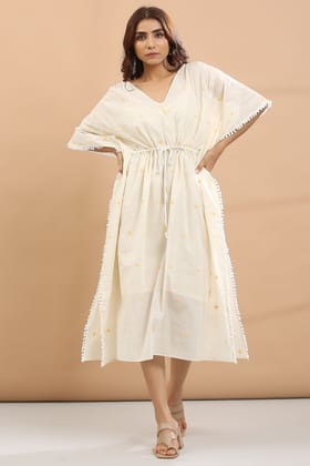 Kaftan With Inner (Yellow Heart)-XS