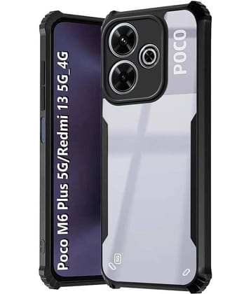 ZAMN Shock Proof Case Compatible For Polycarbonate Poco M6 Plus 5G ( )