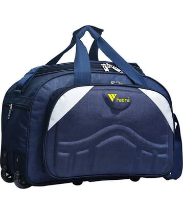 FEDRA - 40 Ltrs Blue Polyester Duffle Bag
