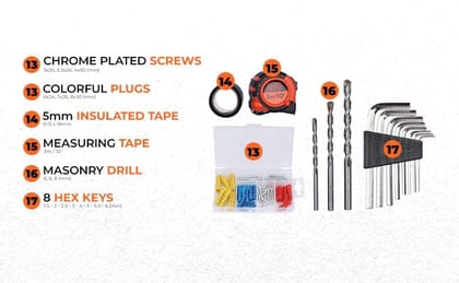 Black & Decker Multi-Tool Sets 108 Pc Hand Tool Kit  BMT108C