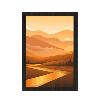 Beautiful Sunrise View Satin Matt Texture UV Art Painting