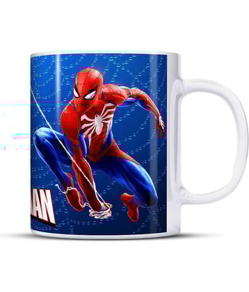 ZYOZI® Superhero Theme Printed Coffee Mug | Ceramic Coffee Mug for Gifts - 325 ml, Printed Coffee Cup |Ceramic Superhero Printed Coffee Mug | Superhero Coffee Mug for Kids (Pack of 1)