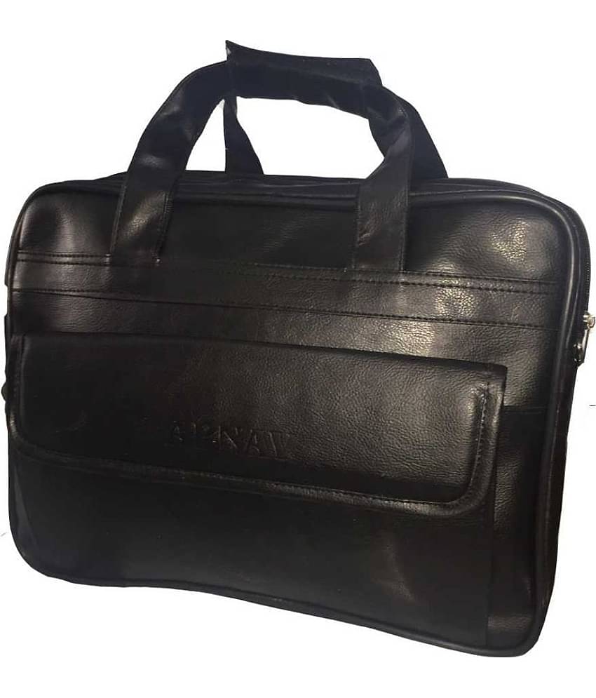 Apnav - Black P.U Office Bag