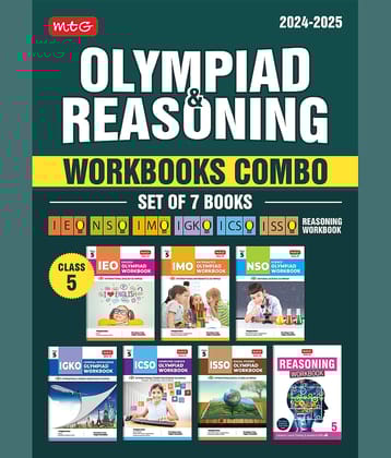 Class 5: Work Book and Reasoning Book Combo for NSO-IMO-IEO-ICSO-IGKO-ISSO