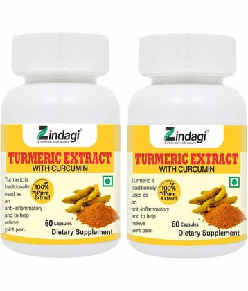 Zindagi turmeric capsule 120 gm Multivitamins Capsule Pack of 2