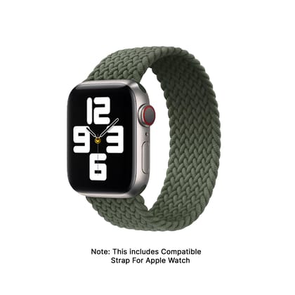 Army - Strong Nylon Braided Watch Strap for iWatch - Green-Green / 38/40/41mm