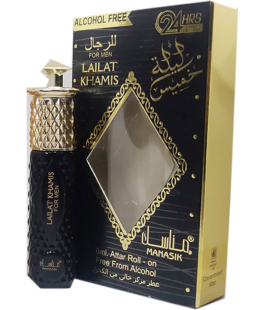 MANASIK LAILAT KHAMIS BLACK  Concentrated   Attar Roll On 6ml .