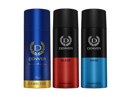 Denver Pack of 3 Deos (Pride + Blaze + Saxe) - 150ml Each