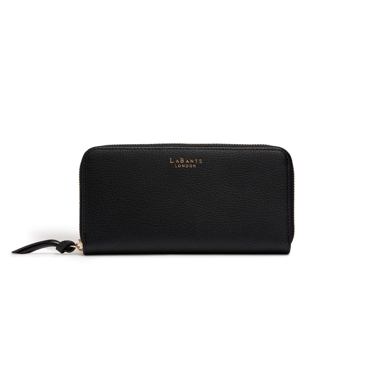 LaBante London Serene Black Zip Wallet