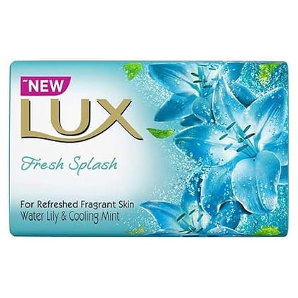 Lux Fresh Splash Water Lily & Cooling Mint Soap Bar, For Refreshed Fragrant Skin, 100 g