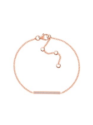American Diamond Trendy Rose Gold Bracelet For Women