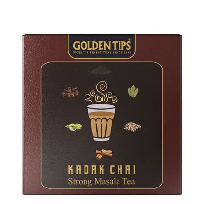 Golden Tips Assam Kadak Chai, Spicy Masala Tea Blend (250 gram)