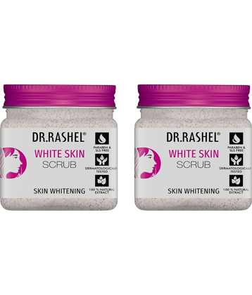 Dr.Rashel White Skin Scrub,Exfoliates And Brightens Skin,For All Skin Type,45 Ml (Pack of 2)