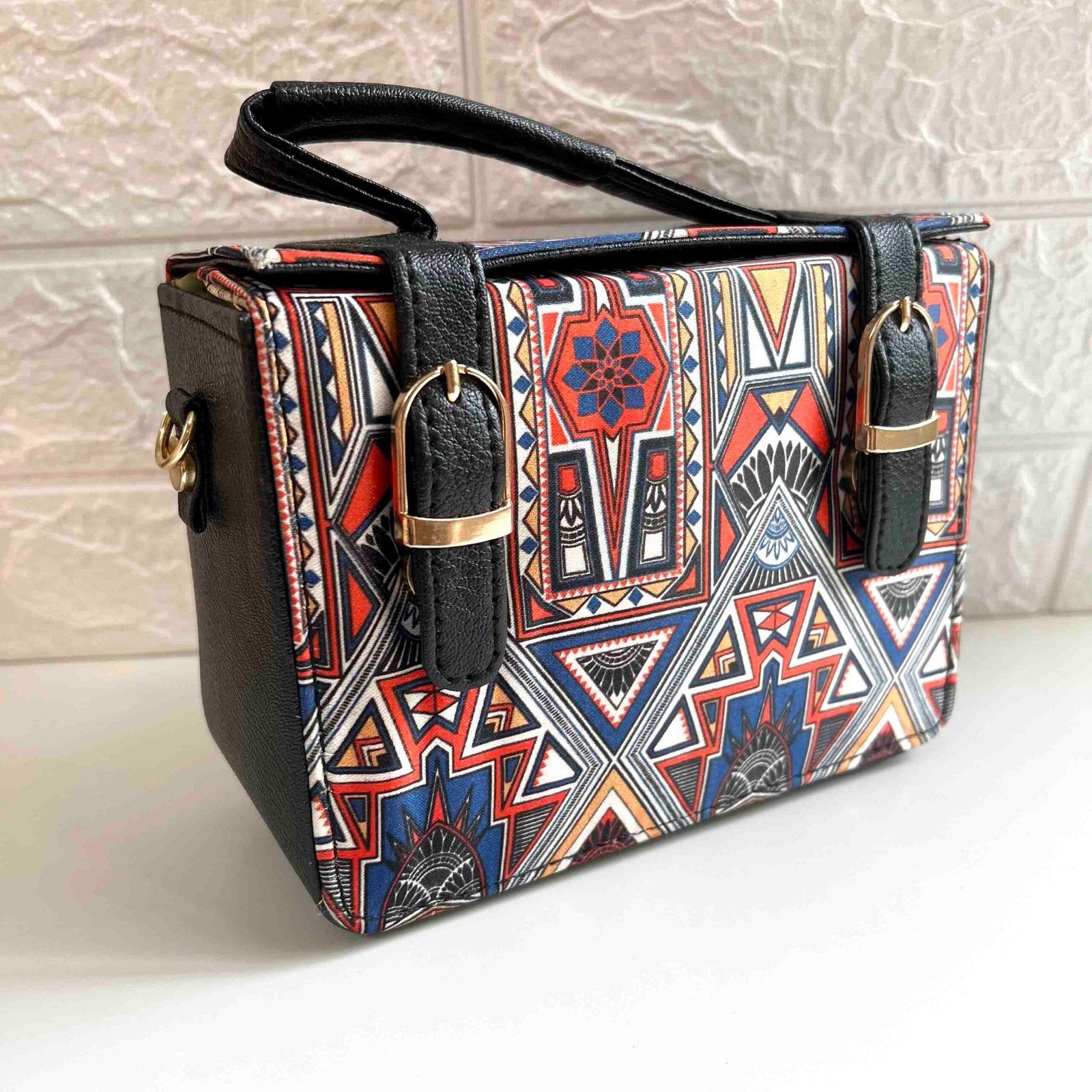 Boho Multicolor Box Bag-1