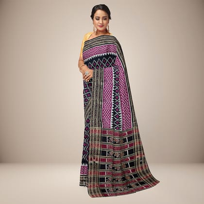 Diamond Patterned design Khandua Silk saree