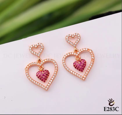 Silver-toned AD Earing