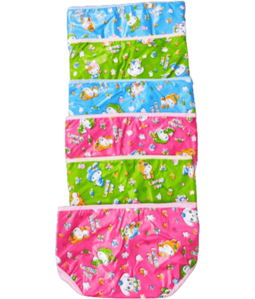 Aurapuro Baby new born washable reusable hosiery cotton cloth langot nappy double layer diaper/ langot 0-6 month (multicolour) pack of 6