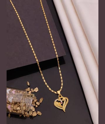 Shivay Fashion Golden Pendant ( Pack of 1 )