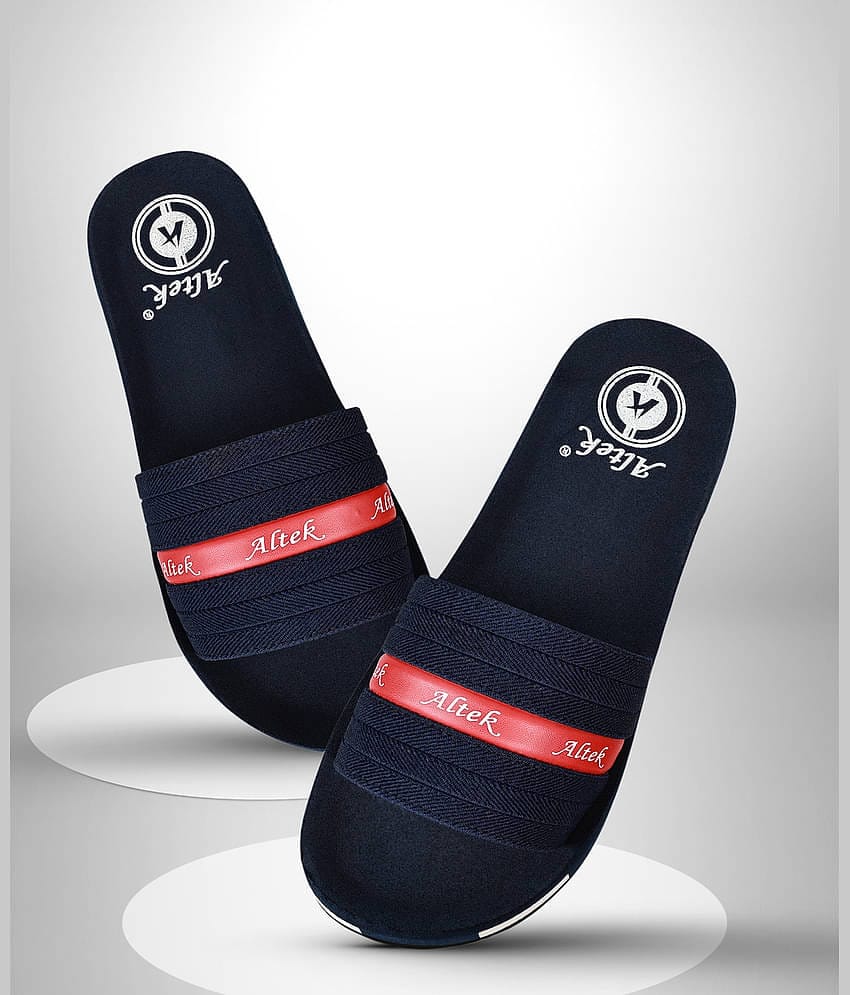 Altek Black Men's Slide Flip Flop