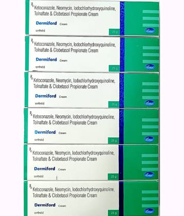 DERMIFORD CREAM 25 GM ( PACK OF 6) Day Cream 25 gm Pack of 6