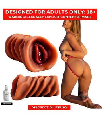 Hand-held Chocolate Pocket Pussy Masturbaton silicon sexy toy low price silicon pussy for men masturbating sex toy
