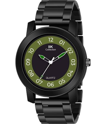 IIK COLLECTION - Black Stainless Steel Analog Men's Watch