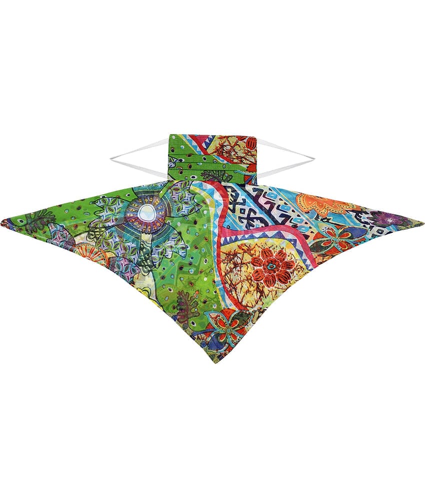 Anekaant - Green Cotton Mask ( Pack of 1 )