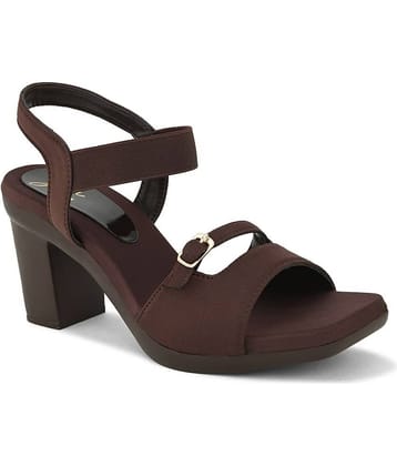 JM Looks Brown Women's Sandal Heels