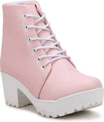 Fashimo Pink Women's Ankle Length Boots