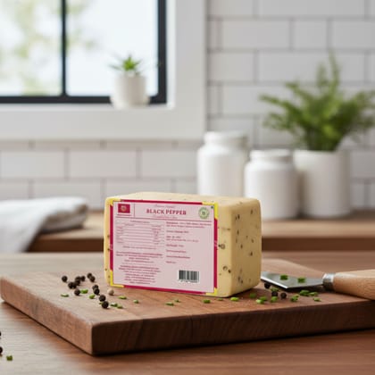 Black Pepper Cheddar Cheese 200g