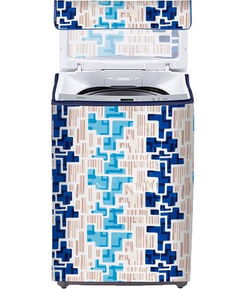 E-Retailer Single Polyester Blue Washing Machine Cover for Universal Top Load