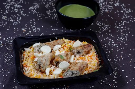 Chicken Lasooni Kebab Hyderabadi Biryani