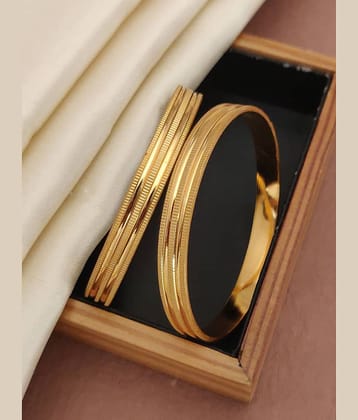 Shivay Fashion Gold Bangle Set ( Pack of 1 )