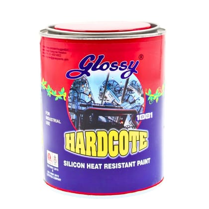 1001 Hardcote Heat Resistant Aluminium Paint upto 800 C, Single Pack - For Protection of high-temperature boilers, heat exchangers, refineries, equipment in power plants Etc. (1 Litre)