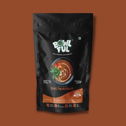 Bowlful Dal Makhani - 70g Net, Creamy Black Lentil Classic Bowlful Dal Makhani - 70g Net, Creamy Black Lentil Classic