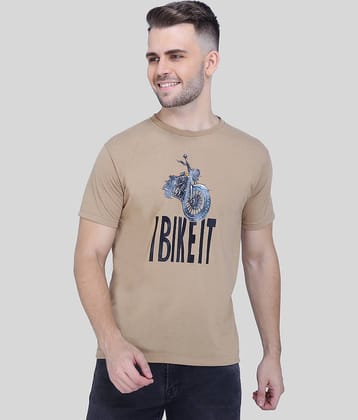 Neo Garments Pack of 1 Cotton Regular Fit Men's T-Shirt ( Beige )