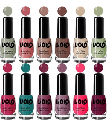 VOLO Best Affordable FullYear Collection Nail Polish Combo 12 Pcs Multi Glossy 60 mL